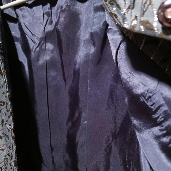 Kelly Graham Vintage fitted Jacket/Blazer Size 2 Brocade Style fabric - Picture 8 of 8